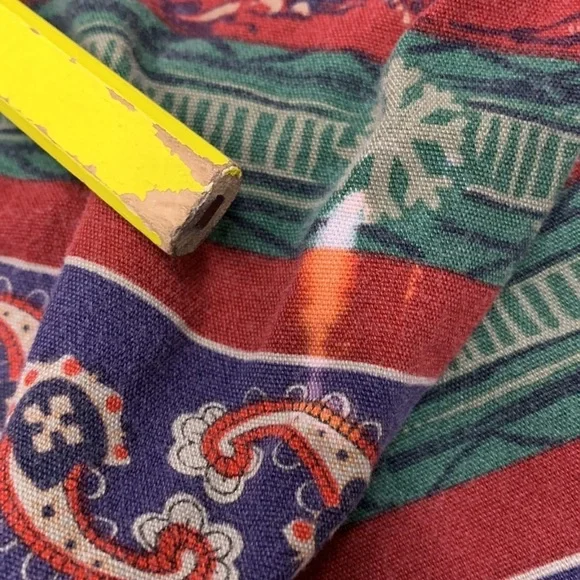 Men’s Pendleton Multicolor Paisley Outdoor Print Button Long Sleeve Shirt Size L - Picture 8 of 15